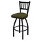 Holland Bar Stool Co 30" Swivel Bar Stool, Black Wrinkle, Graph Parrot Seat 81030BW015 - alternate 1